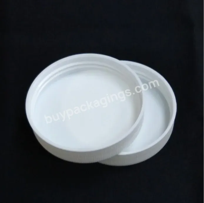 Manufacturer White Ribbed Matte Top 110-400 Plastic Cap With Pressure Sensitive Liner