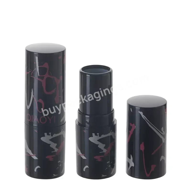 Manufacturer Wholesale Custom Colorful Pp Black Custom Logo Printing Mini Lip Balm Tube 5g Empty Abs Plastic Lipstick Tube