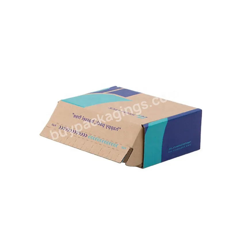 Manufacturer Wholesale Custom Logo Paper Packaging Zipper Mailer Box Mail Packing Boxes