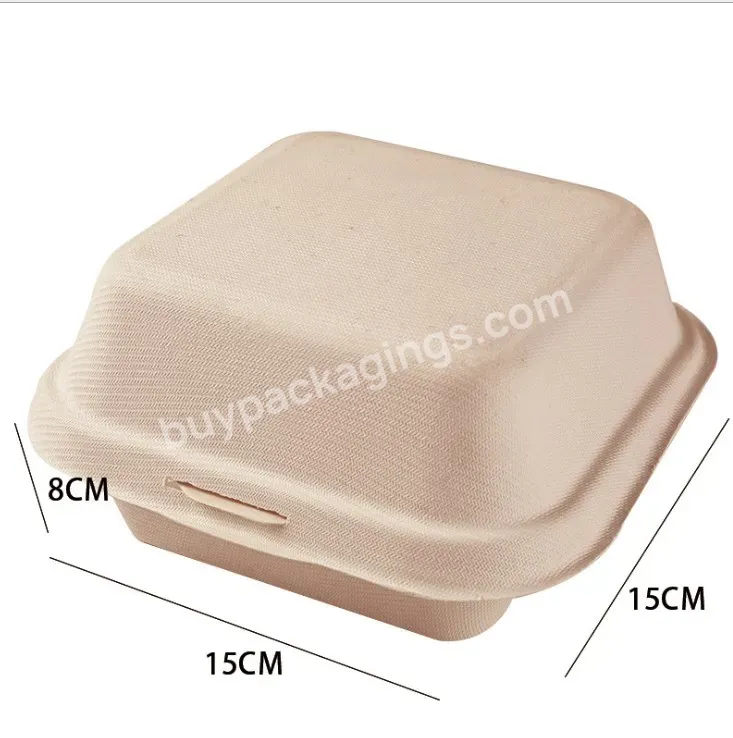 Manufacturer Wholesale Disposable Degradable Burger Box Takeaway Delivery Packaging Box