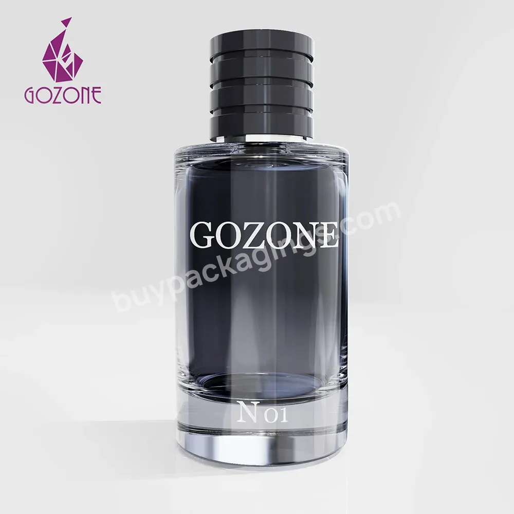 Manufacturers Black 100ml Glass Perfume Bottle With Magnetic Perfume Caps