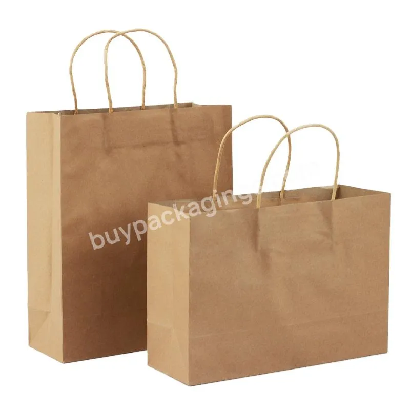 Manufacturers Craft Paper High Quality Bags With Your Own Logo Shopping Bags Kraft Paper Bag With Handle