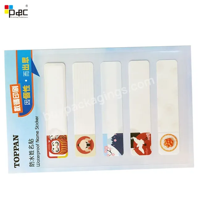 Manufacturers Custom Private Brand Name Printing Logo Labels Stickers For Packaging