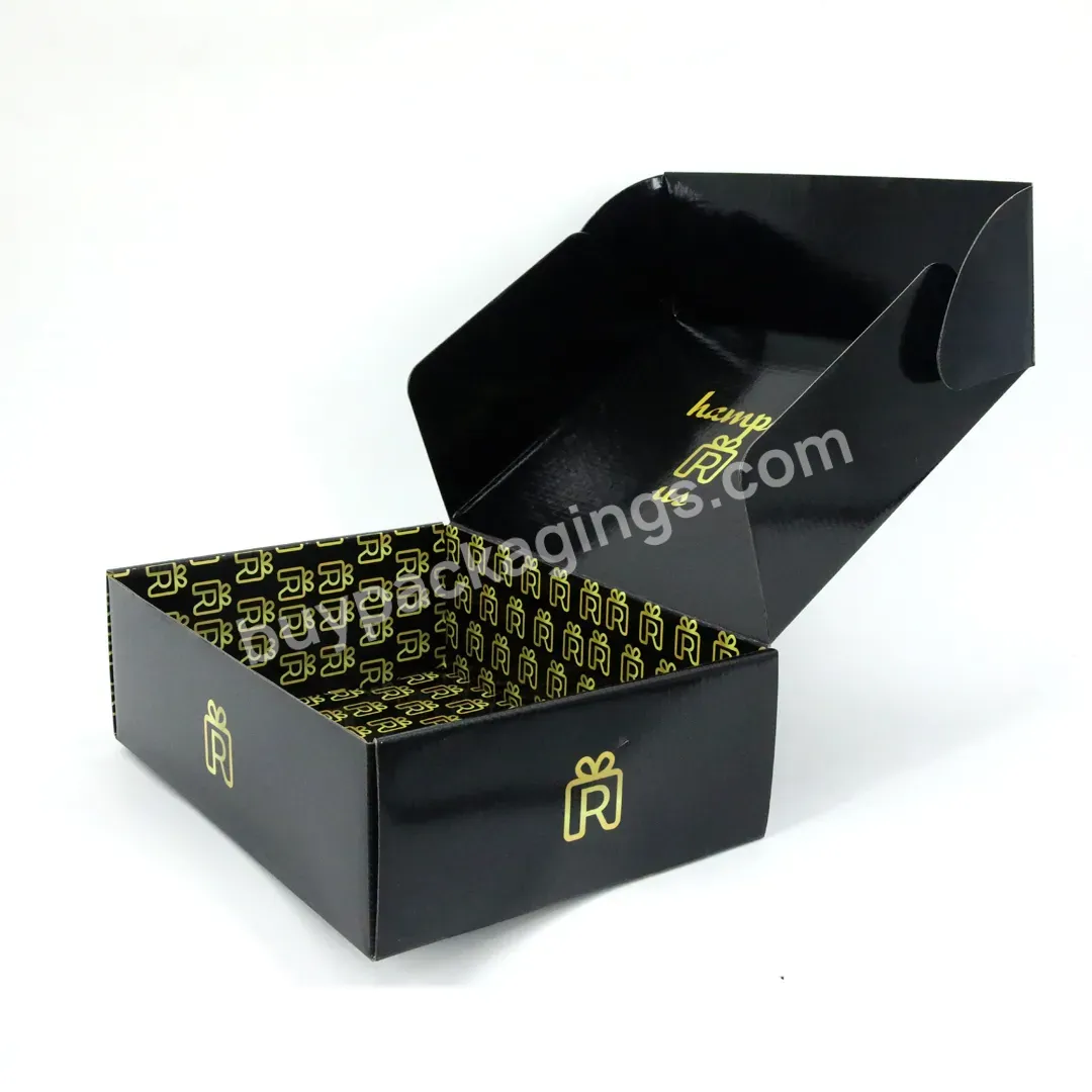 Manufacturers Matte Black Packaging Folding Branded Packing Box For Shoe