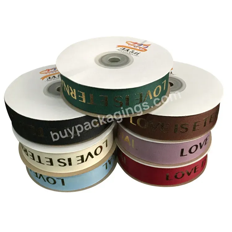 Manufacturers Spot Printed Satin Ribbon Wholesale Fresh Flower Packaging Materials Double Face Bow Satin Ribbon