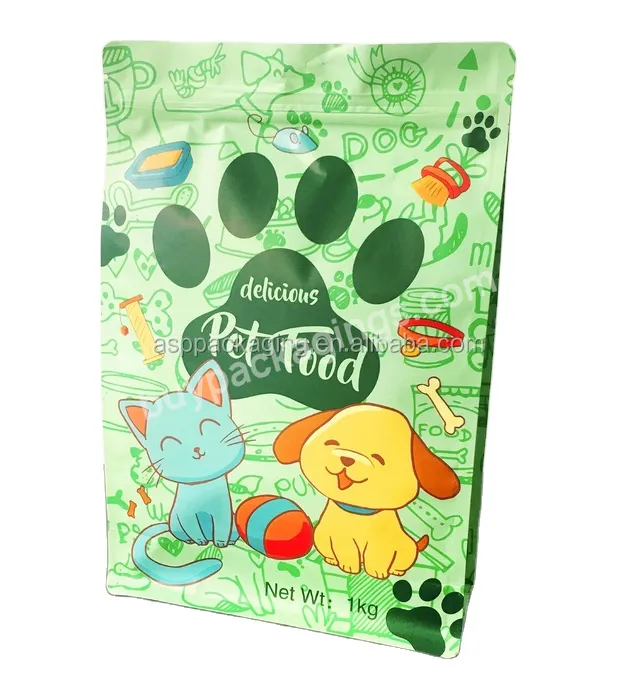 Manufacturers Wholesale Can Customize 2.5kg Zipper Bright Plastic Bags Dog Food Bags Pet Packaging