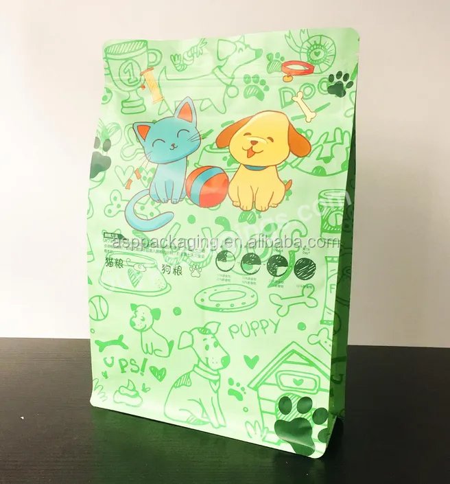 Manufacturers Wholesale Can Customize 2.5kg Zipper Bright Plastic Bags Dog Food Bags Pet Packaging