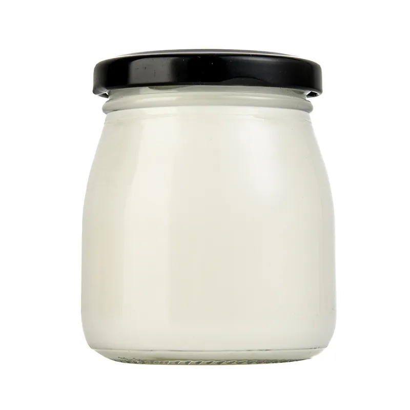 Manufacturers wholesale creative new silk mouth pudding honey bird's nest bottle yogurt jam bottle iron lid sealed jar