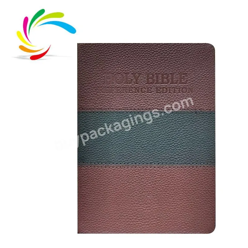 Manufacturers wholesale new arrival hardcover book printing premium leather holy bible king james version