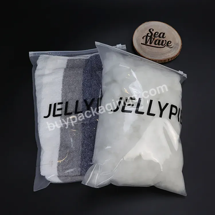Manufacturing Plastic Bag Garment Zip Lock Bags Printed Logo Clear Zipper Bag