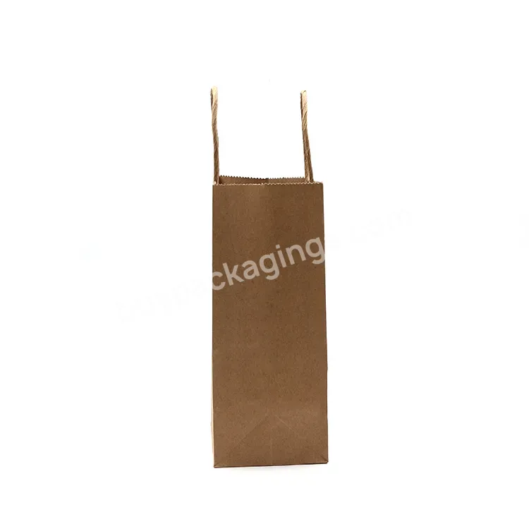 Material Custom Bag Shopping For Small Product With High Quality Printed Paper Kraft Bags Handle