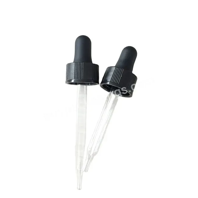 Matt Black Tip Dropper Cap Pointy Pipette Dropper Ca P 18/410 18/400 20/410 20/400