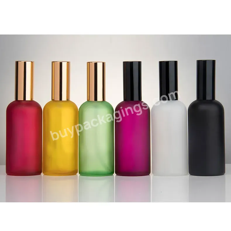 Matte 5ml 10ml 15ml 20ml 30ml 50ml 100ml Frost Glass Perfume Spray Bottle With Mist Spray Cap Essential Oil Spray Glass Bottle