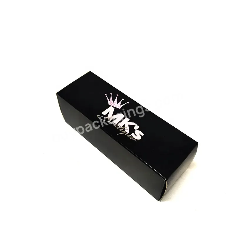 Matte Black Lavish Lipstick Box Lip Gloss Logo Design Lipstick Set Box