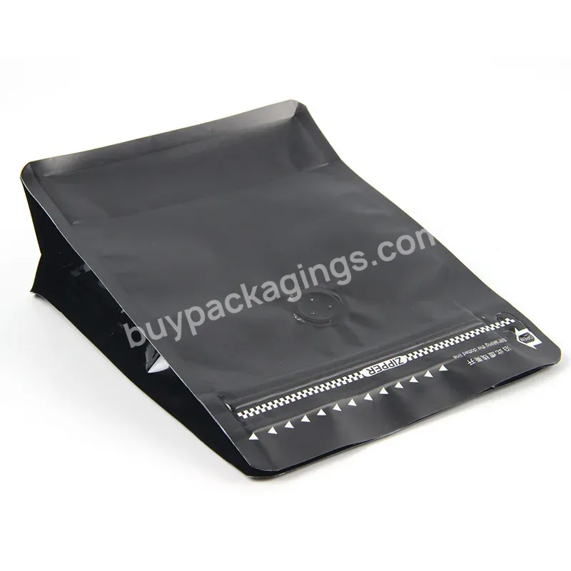 Matte Black Package Stand Up Pouch Aluminum Foil Packaging Zip Lock Bag Mylar Storage Food Bags Packaging Bags With Valve