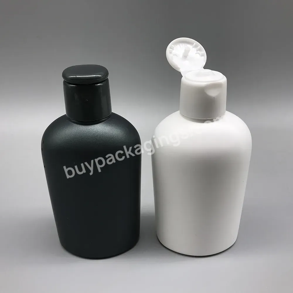 Matte Black Pe Plastic 100ml Travel Suit Mini Shampoo Shower Bottle With Dis Top Cap