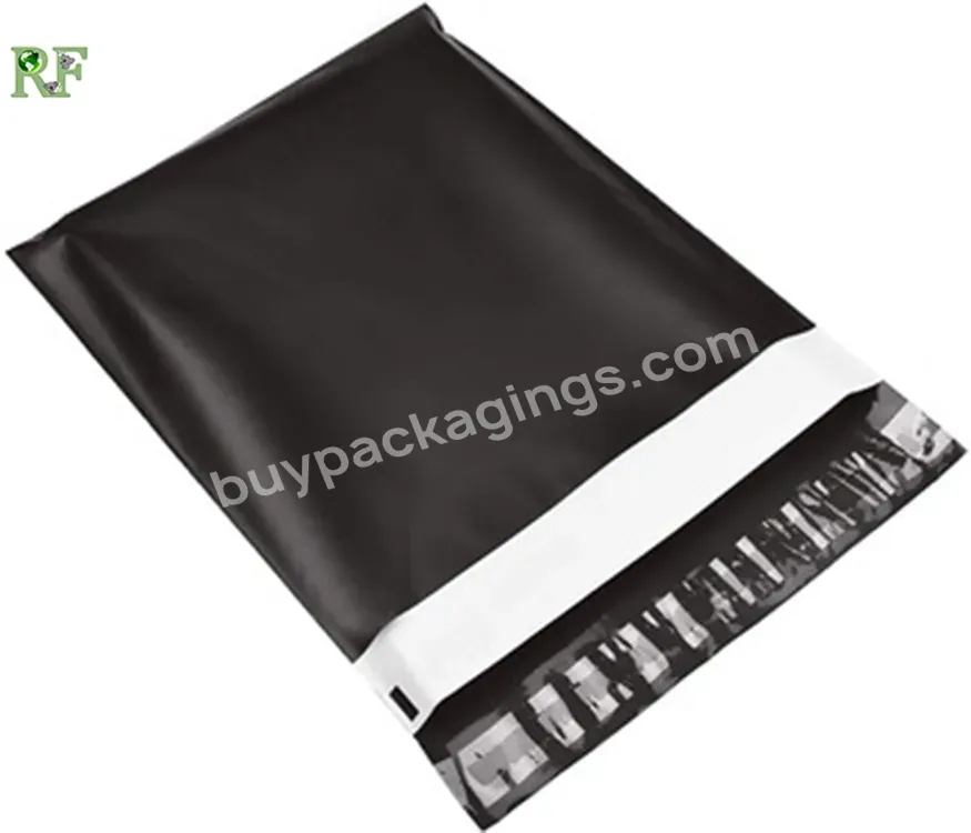 Matte Black Self Sealing Poly Mailer Plastic Poly Mail Shipping Bag For Clothing With Custom Logo