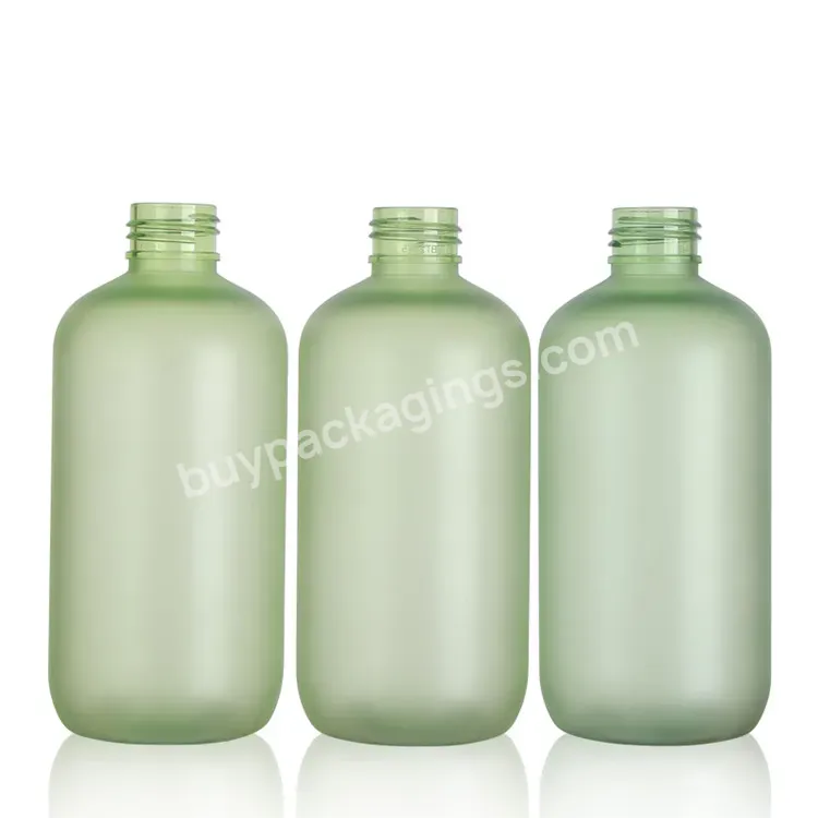 Matte Finish Boston Round Pump Bottle For Shower Gel Shampoo Body Butter Hand Wash Skin Care