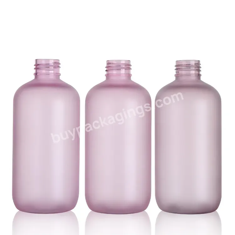 Matte Finish Boston Round Pump Bottle For Shower Gel Shampoo Body Butter Hand Wash Skin Care