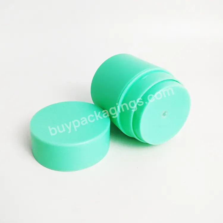 Matte From Mold Cylinder Round Plastic Cosmetic Cream Bottle Non-refillable Airless Cream Pump Bottle Package 30g 50g