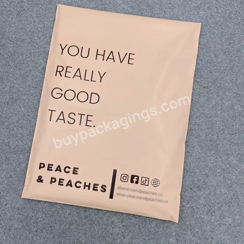 Matte Nude Custom Shipping Poly Mailers Plastic Envelope Sleeves Polymailer Bags Waterproof Self Adhesive With Your Own Logo