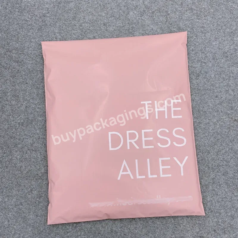 Matte Pink Custom Printed Biodegradable Black Peach Poly Mailers Envelope Mailing Plastic Shipping Packaging Bag