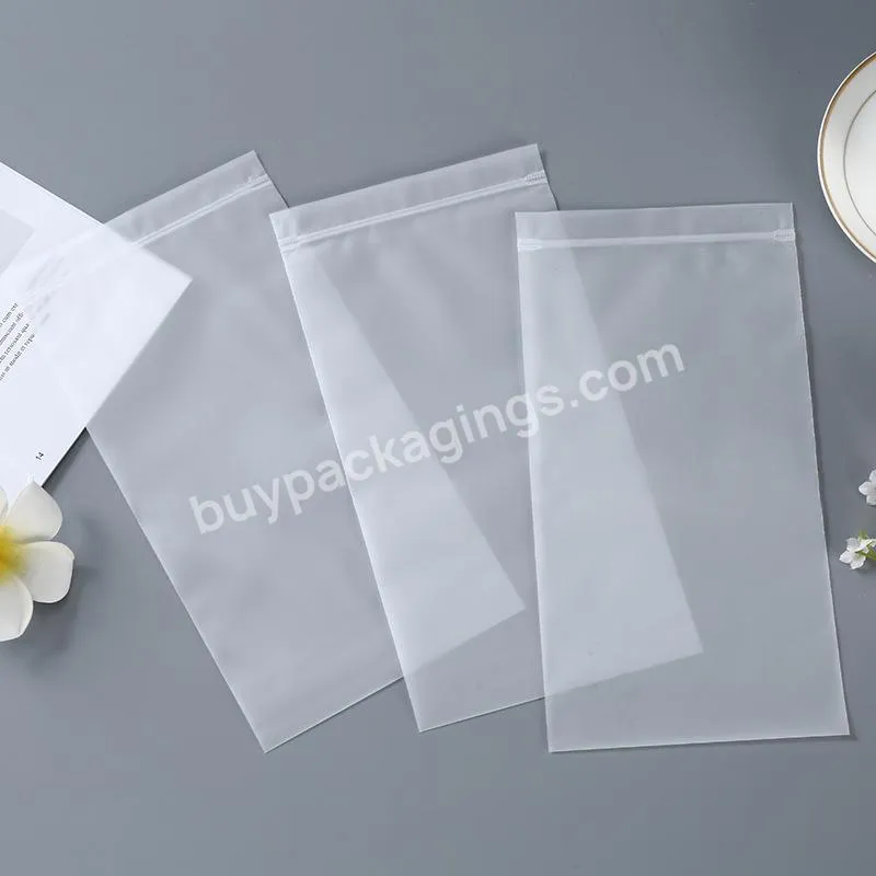 Matte Plastic Reclosable Zip Poly Bag Biodegradable Transparent Ziplock Resealable Bags