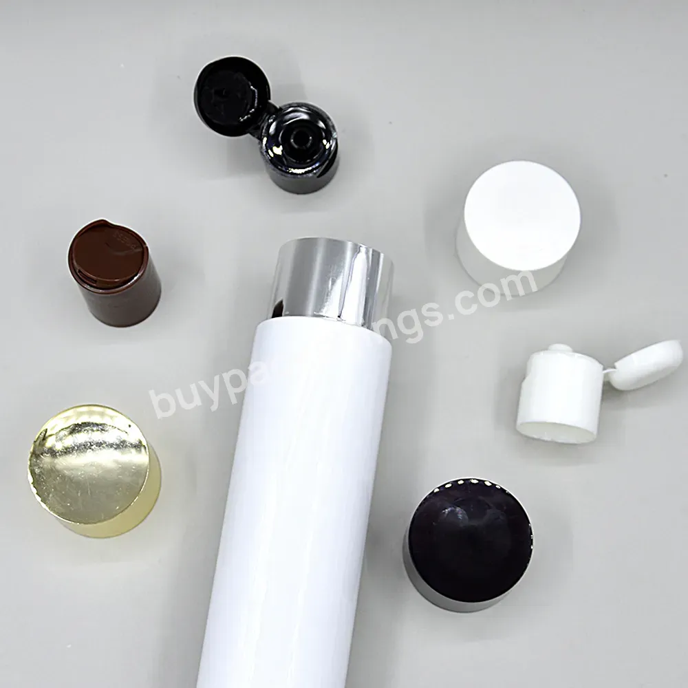 Matte White Flat Shoulder 130ml Plastic Eco Friendly Pet Bottle Packaging With Flip Cap Skin Care Bottle