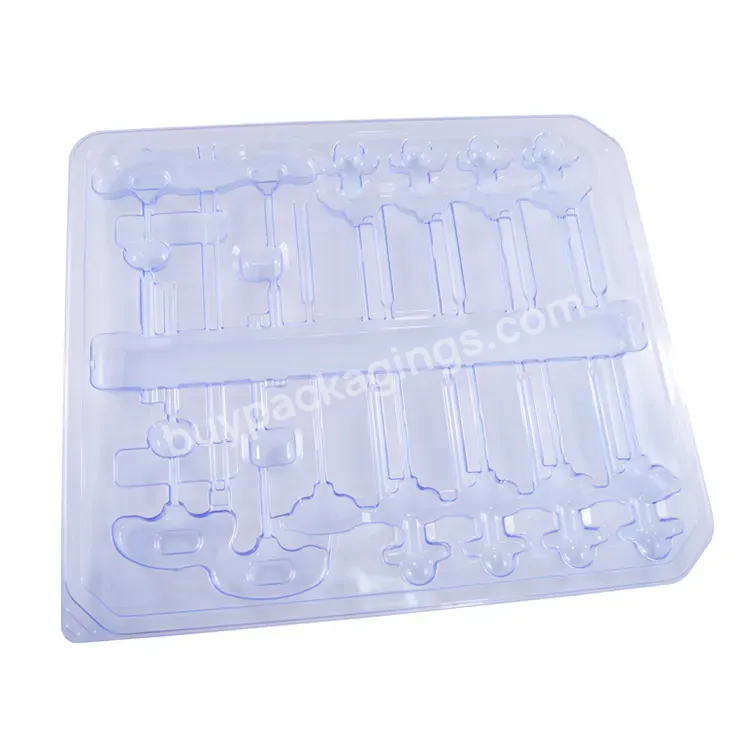 Matte White Injection Syringe Thermoformed Ps Tray Plastic Packaging Box