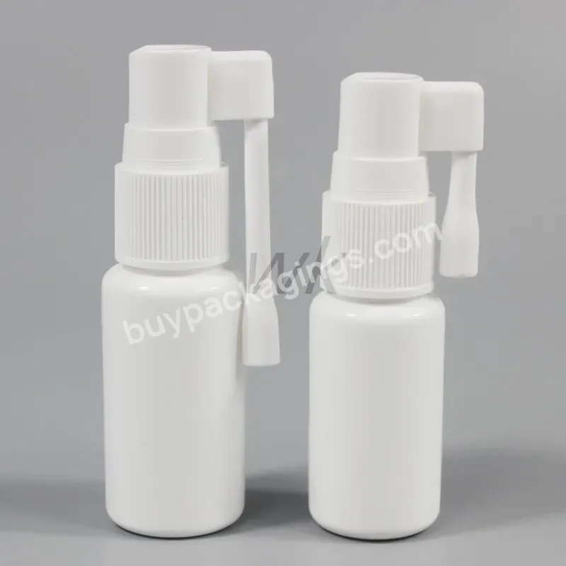 Medical Grade 20ml 30ml Hdpe Medical Oral Throat Spray Bottle With Long Nozzle