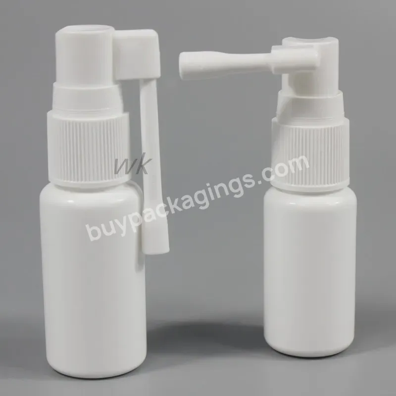 Medical Grade 20ml 30ml Hdpe Medical Oral Throat Spray Bottle With Long Nozzle