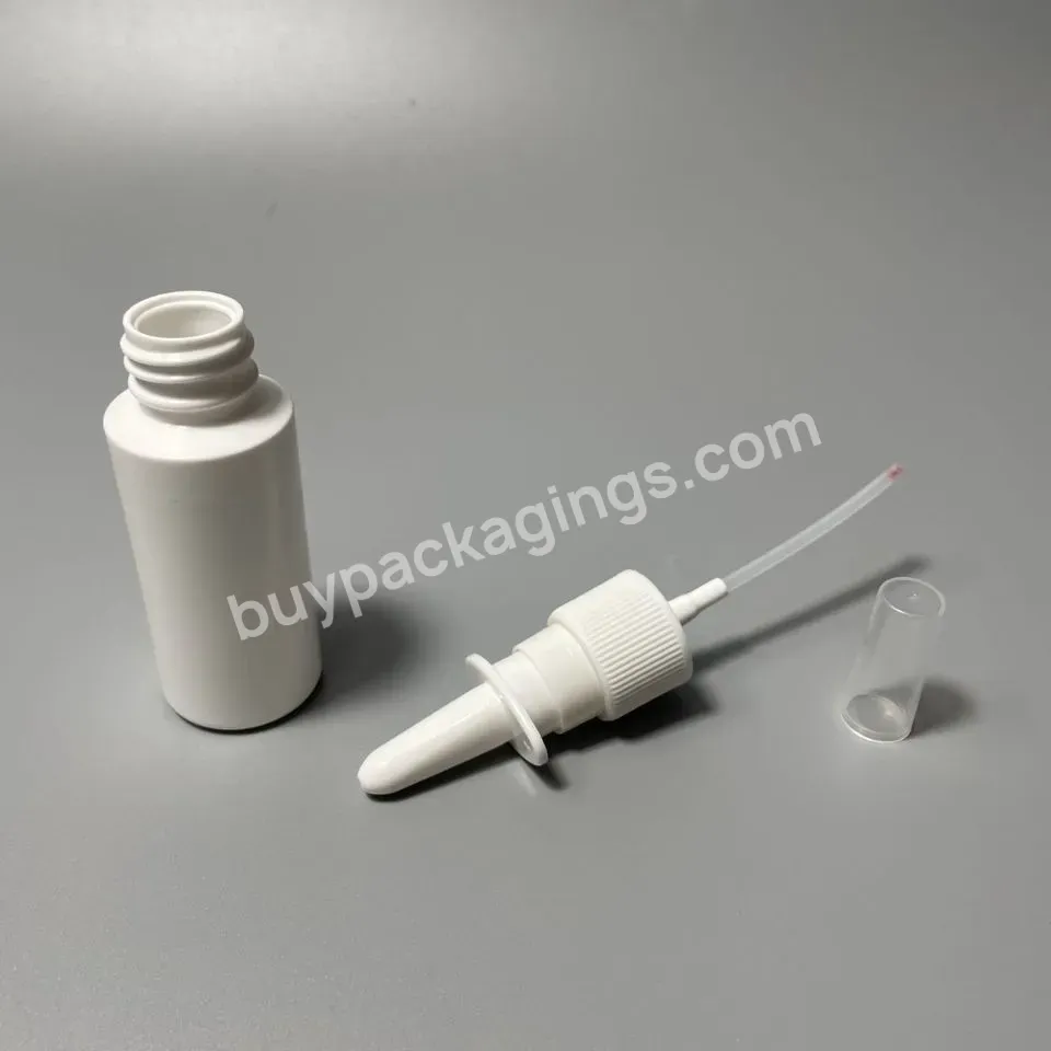 Medical Grade Nasal Sprayer Pump Customized Plastic Bottle Use Nasal Sprayer With Clip