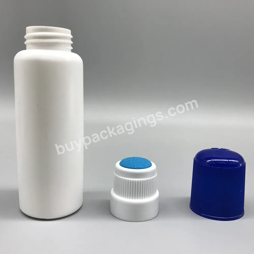 Medical Hdpe 2oz Plastic 60ml Cleaning Glass Bottle With Sponge Applicator