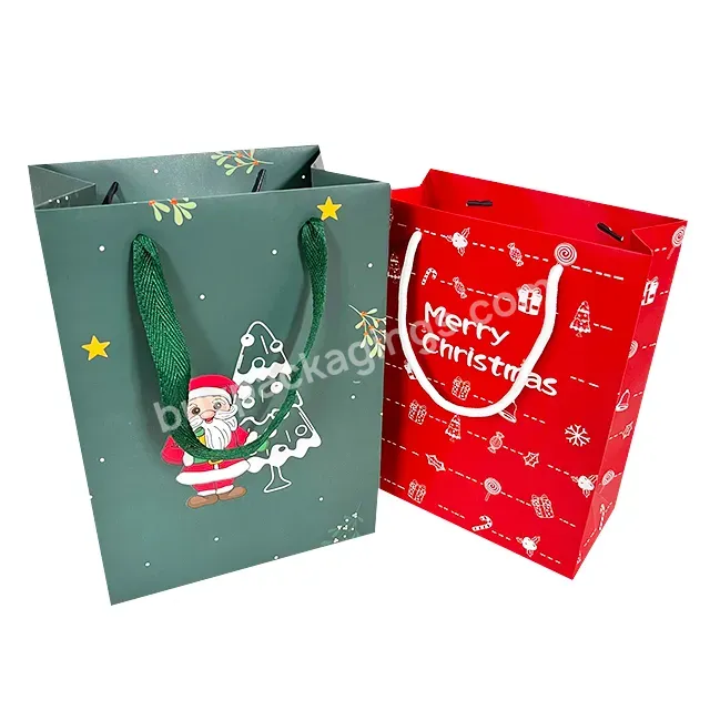 Merry Christmas Bag For Crafting Custom Printed Birthday Gift Bags In Bulk Candle Packaging Bag