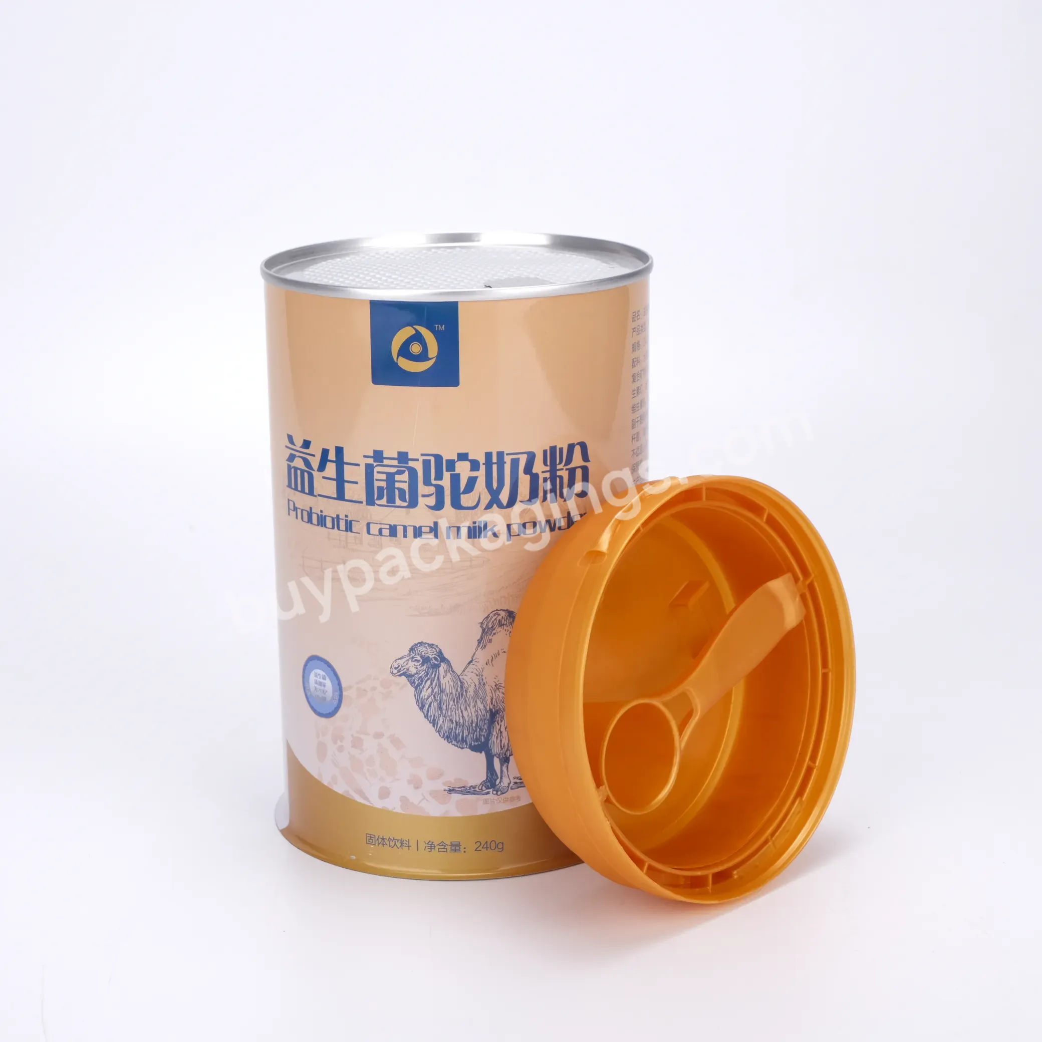 Metal Milk Powder Sell In Bulk Can Moisture Proof With Both Metal/plastic Lids For Business Use