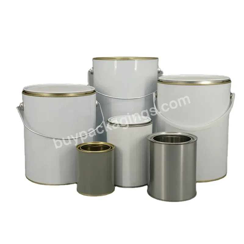 Metal Tin Container Round Tin Cans Small Round Silver Tea Metal Tinplate Packaging Tin Cans