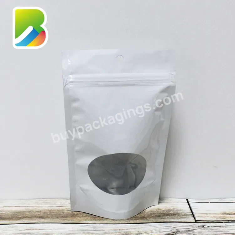 Metalized Plastic Food Bags Metallic Gold Foil Resealable Ziplock Printed With Zip Lock Dust Packaging Bag