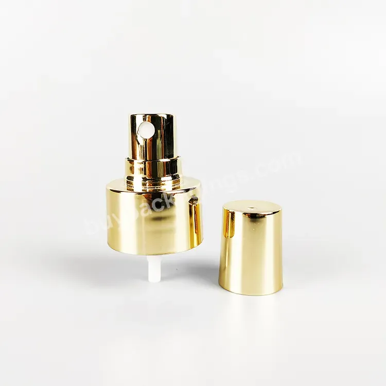 Metallic Golden Plastic Fine Mist Sprayer Plastic Bottle Atomizer Cosmetic Perfume Bottle Finger Sprayer Pump 28/410