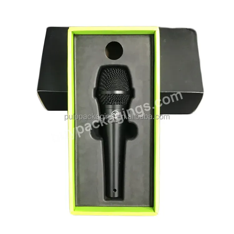 Microphone Molded Pulp Insert Tray Packaging Customized Size Oem Factory Price Pulp Tray