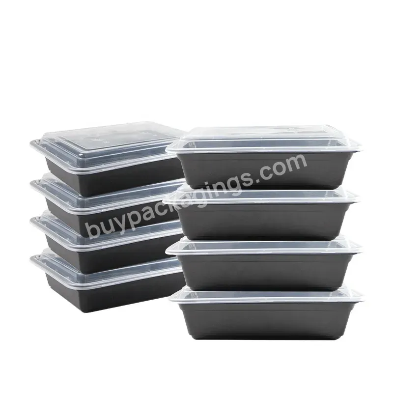 Microwavable Plastic Takeaway Food Container Eco-friendly Disposable Food 38oz To Go Containers