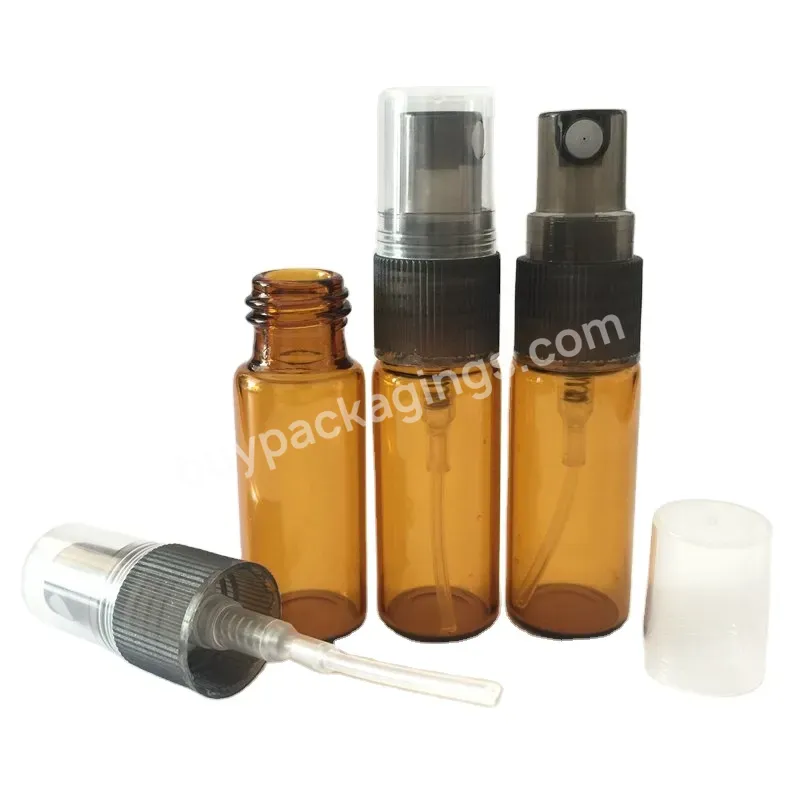 Mini 10ml Amber Glass Atomizers Spray Bottle Perfume Spray Bottles