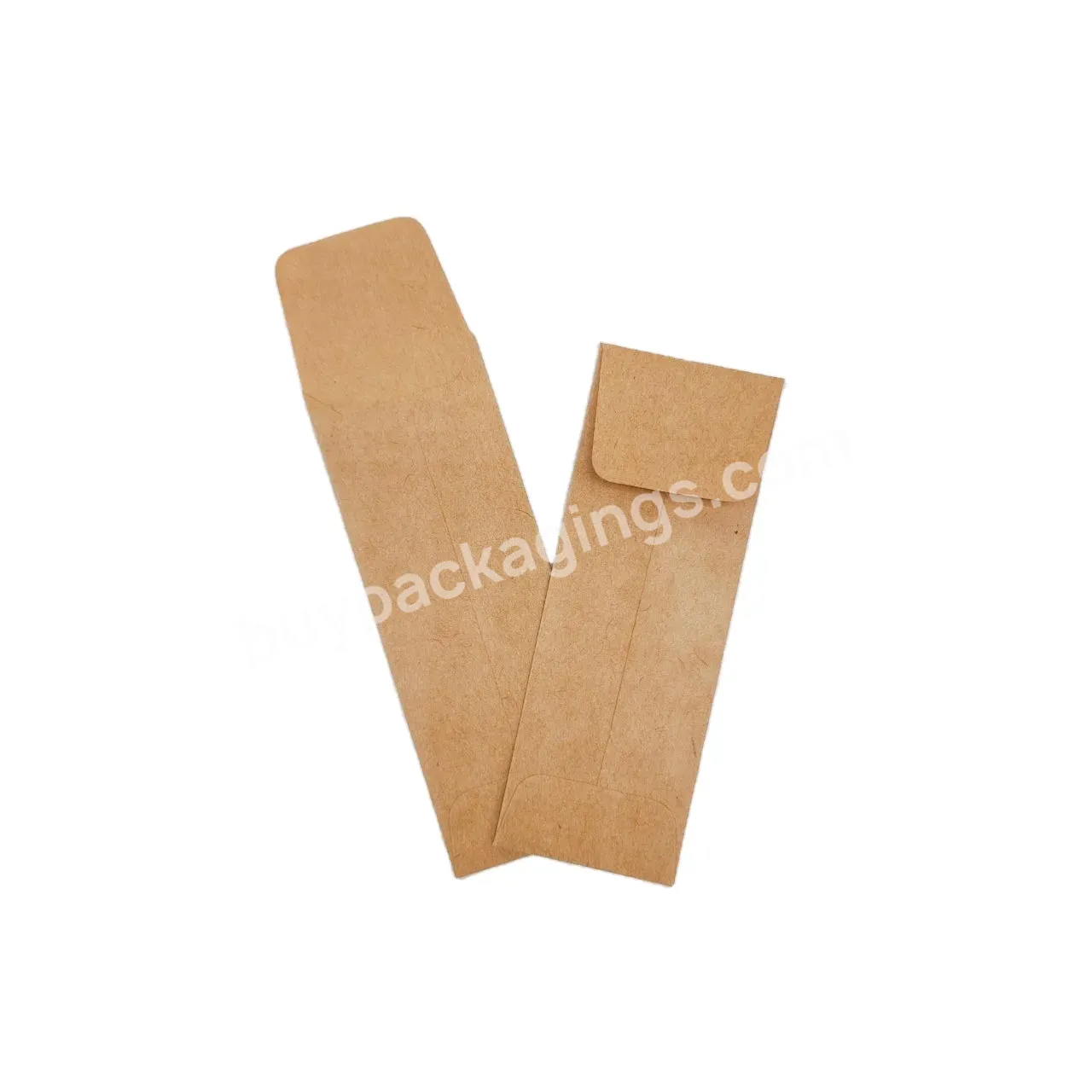 Mini Custom Logo Paper Logo Strip Envelope With Kraft Paper For Seed Packaging