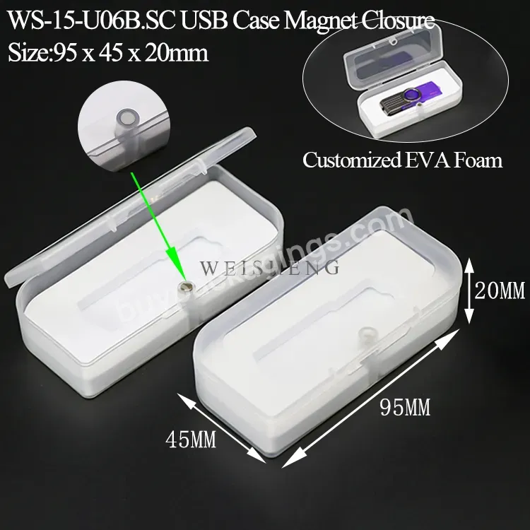 Mini Custom Usb Wedding Case Pp Plastic Gifts Usb Flash Pen Drive Packaging Eva Box Magnetic Buckle For Sandisk