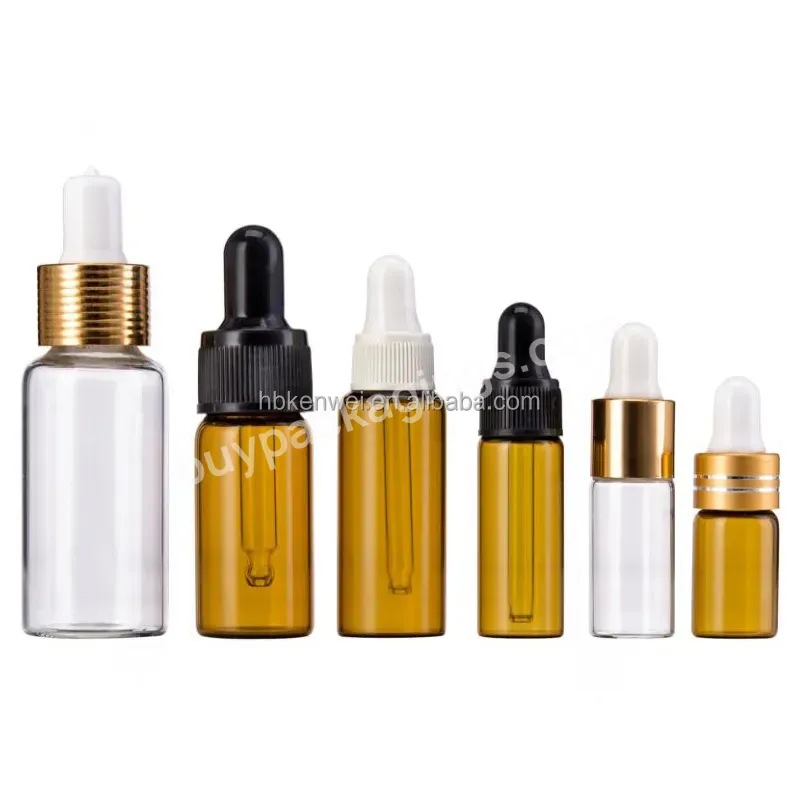 Mini Glass Dropper Bottles 1ml 2ml 3ml 5ml 10ml