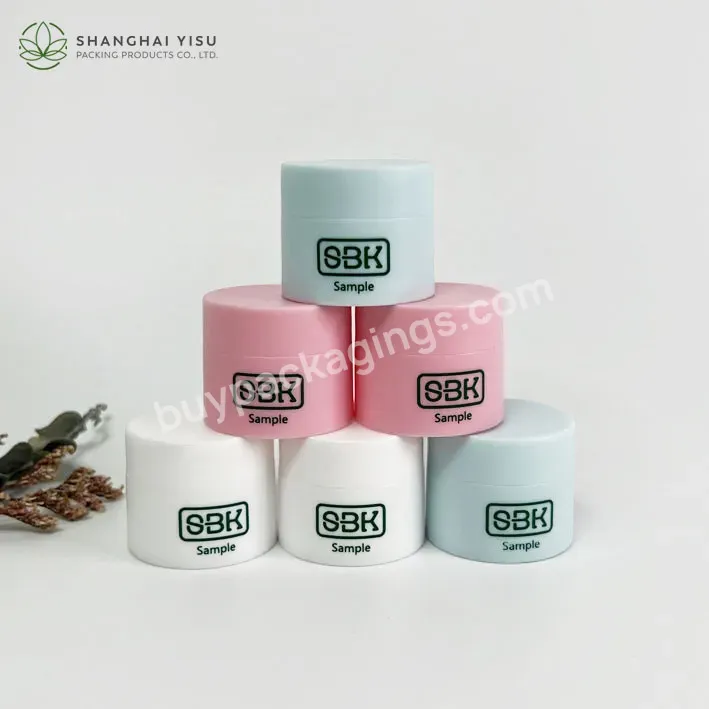 Mini Luxury Small Colorful 3g 5g Cosmetic Empty Plastic Square Pigment Balm Cream Jar With Lid For Nail Powder Container 5ml