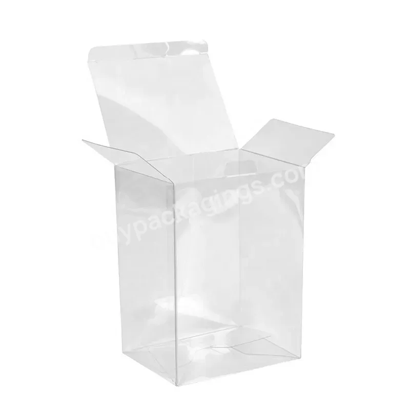 Mini Moq High Transparent Plastic Pvc Packaging Boxes Clear Pet Rpet Plastic Retail Packaging Box