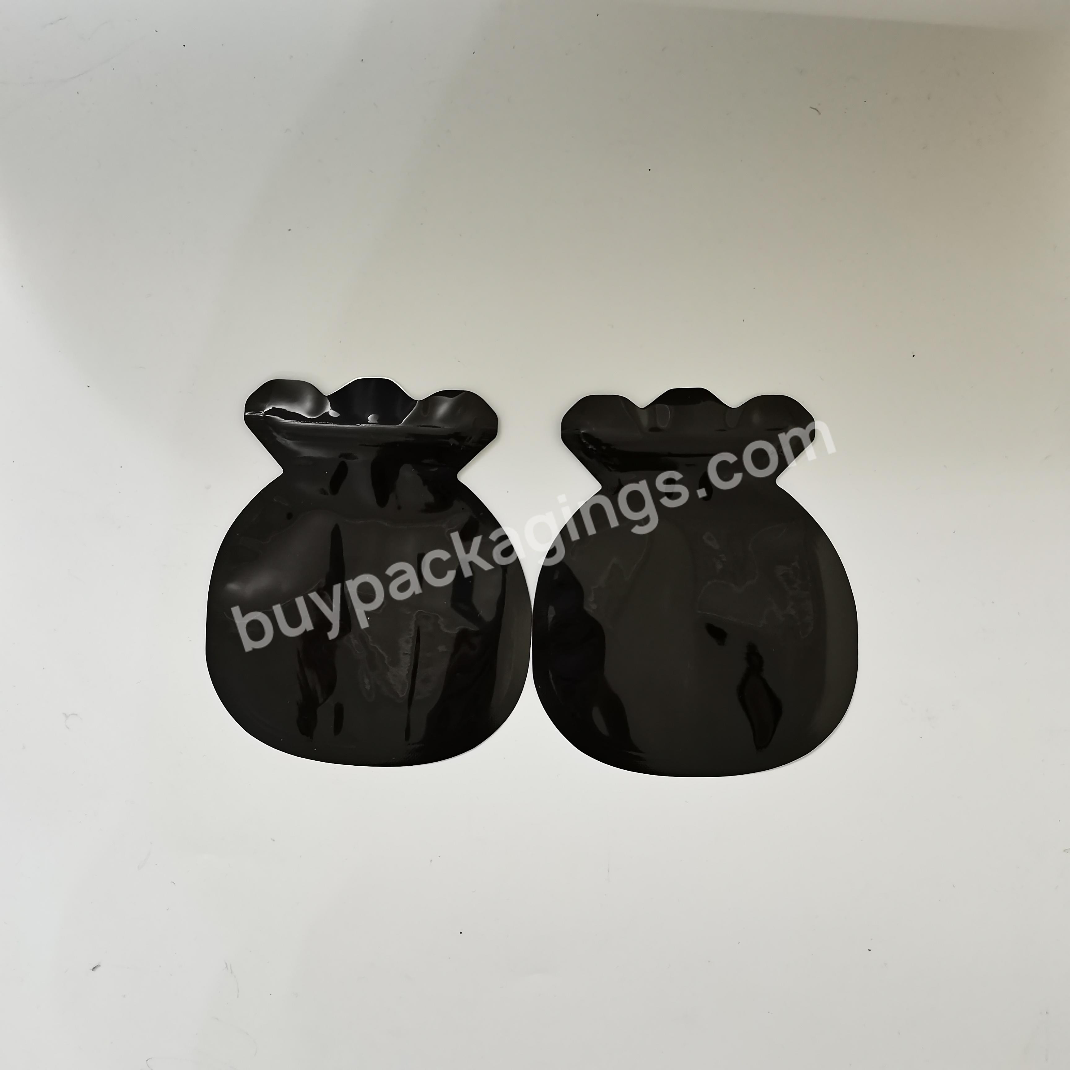 Mini Pack Irregular Smell Proof Special Shaped Plastic Die Cut Custom Design Mylar Ziplock Bag