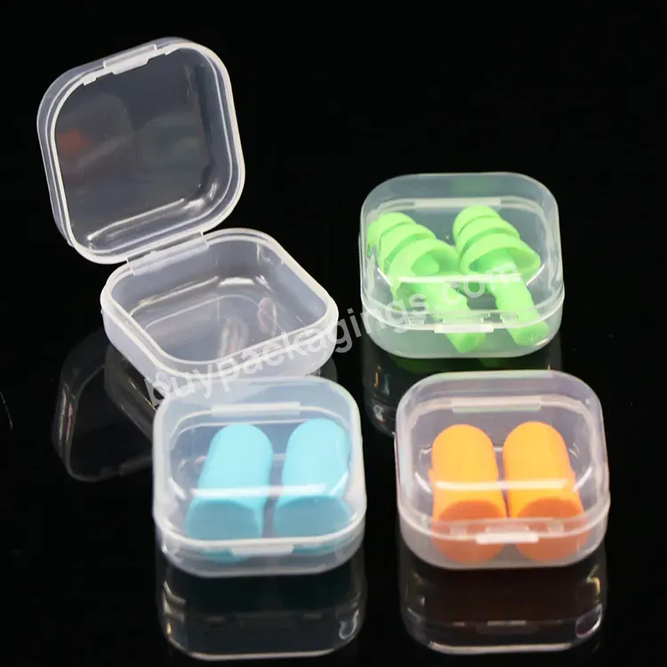 Mini Packaging Pp Plastic Case For Earplugs Pu Foam Ear Plugs With Case Plastic Box Foam Earplug Plastic Box