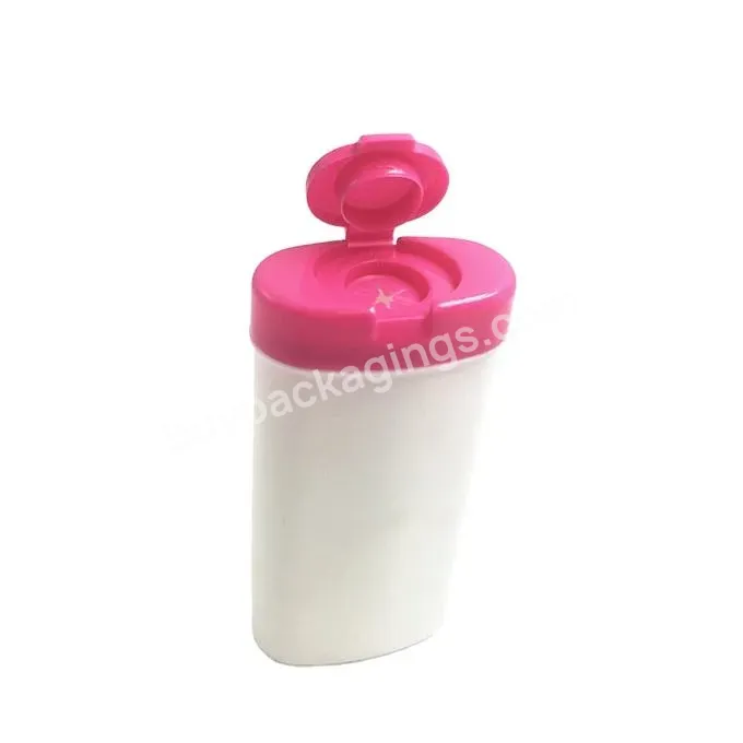 Mini Plastic Wetly Tissue/wipe Canister With Key Chain,Baby Cleaning Wetly Wipe Mini Canister