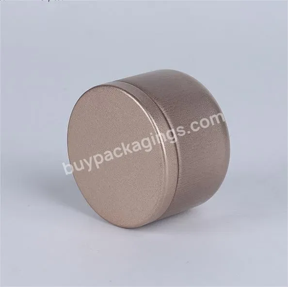 Mini Round Solid Color Candle Making Gift/coffee/tea Storage Packaging Airtight Metal Tin Container/box/canister/can